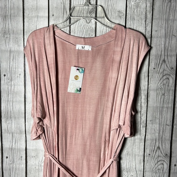 Amelia James tie dye belted vest/robe size Medium - Picture 2 of 9